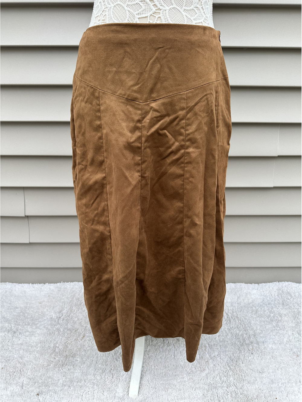 Coldwater Creek Vintage Brown A Line Skirt Fall Casual